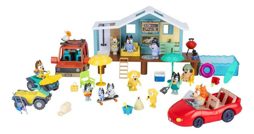 Bluey - Set De Playa Con La Familia Y Los Amigos
