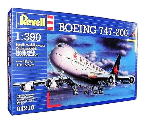 Imagen 2 de 4 de Boeing 747-200 Air Canada 1/390 Revell 04210