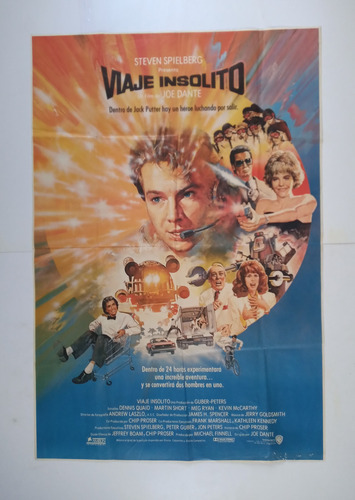 Afiche Cine Antiguo Viaje Insolito -doble- Joe Dante Años 80 (Usado)