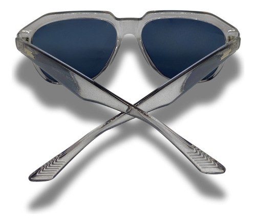 Lentes De Sol Luxy Vision Unisex Con Protección Solar Redondo Negro Gris Gris