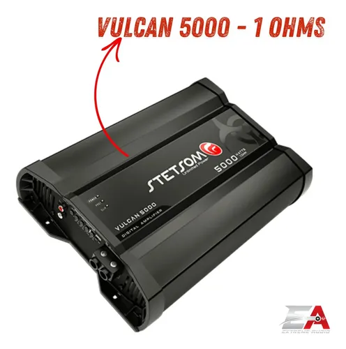 Amplificador Stetsom Vulcan-5000 Mono 5000w Rms Crossover | Frete