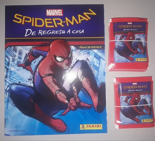 Álbum Spiderman De Regreso A Casa + 50 Sobres/ Panini/ 2017.