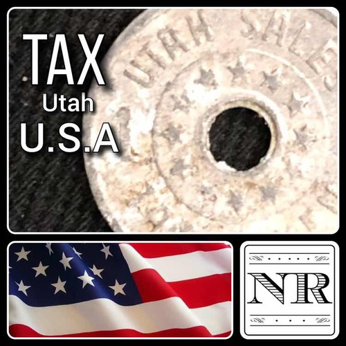Impuesto Eeuu - Tax - Aluminio - Token - Ficha - Utah