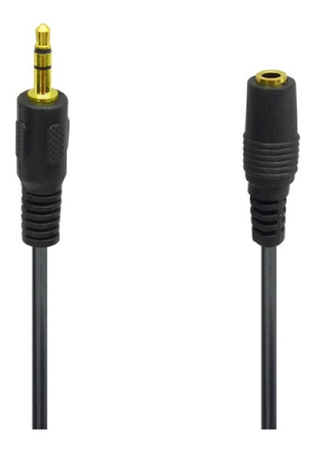 Pack 12/ Cable Audio Extensión 5 Mt Plug 3.5mm Macho/hembra