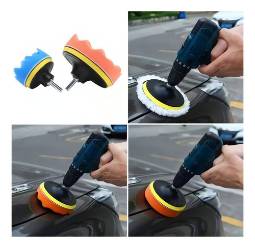 Kit De Limpieza De Coche Con Cepillo De Taladro Eléctrico De