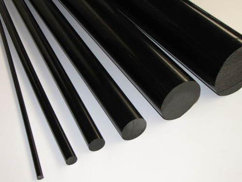 Barra Polietileno Apm Redonda Negro 120 Mm X 500 Mm