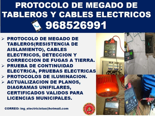 Megado Tablero Electrico Ingeniero Electricista Colegiado