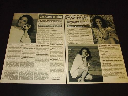 (u077) Miss Universo 1974 * Clippings Revista 2 Pgs * 1986