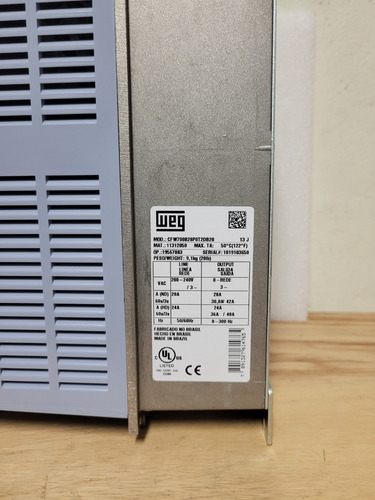 Inversor De Frequencia Weg Cfw700b28p0t2db20 28a 10cv/220v