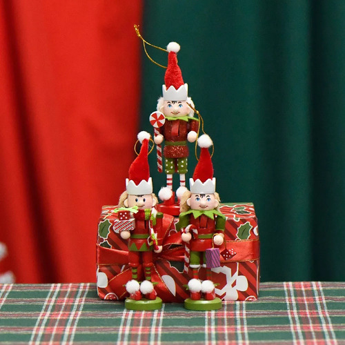3 Piezas De Decoración De Cascanueces Navideños