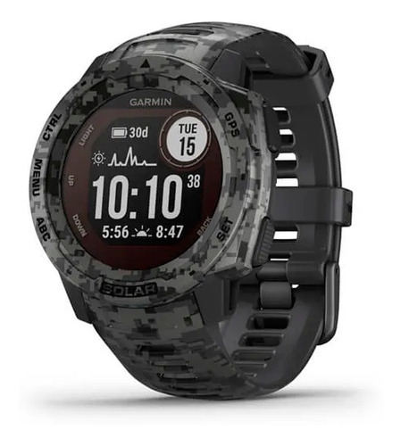 Pulsómetro Garmin Instinct Solar Camuf con GPS