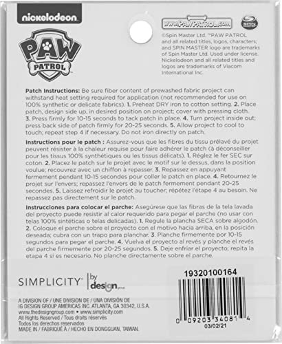 Parche Termoadhesivo Simplicity Paw Patrol Skye And Chase