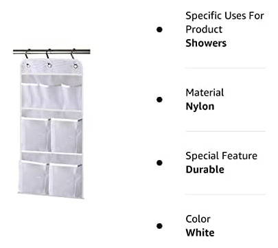 Misslo Hanging Mesh Pockets Hold Shampoo Shower Organizer Wi