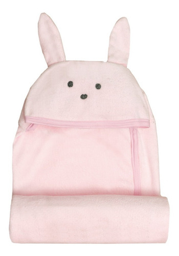 Toallita 75 X 90 Cm Bunny Rosa Microfibra 0-4 Años Baby Inc