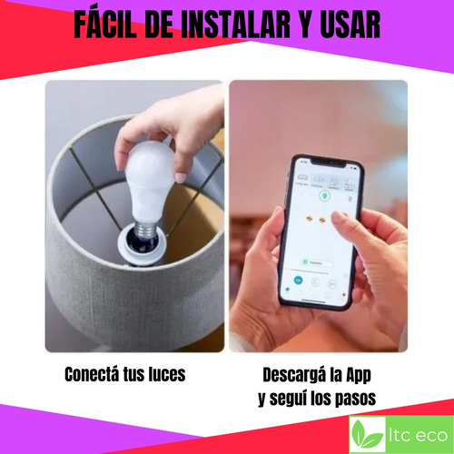 Foco Led Smart 9w Rgb Wifi Luz Rgb Fria Calida Neutra Bulbo