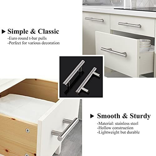 Tiradores De Mueble 100mm (64mm E/agujeros) Niquel X 10u