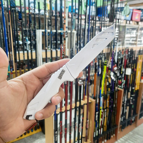Cuchillo Pesca Rapala Rcbkw4b Ceramica 9 Cm Funda 50 G Color Blanco