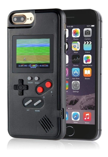 Funda Video Game Compatible Con iPhone 6 Plus Negro