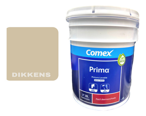 Cubeta 19l Pro1000 Plus Mate Comex Colores Lavable Dikkens Mate