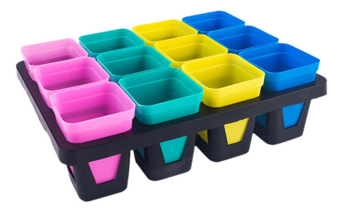 Bandeja Para Macetas De Vivero, Soporte Pequeño 12 Celdas