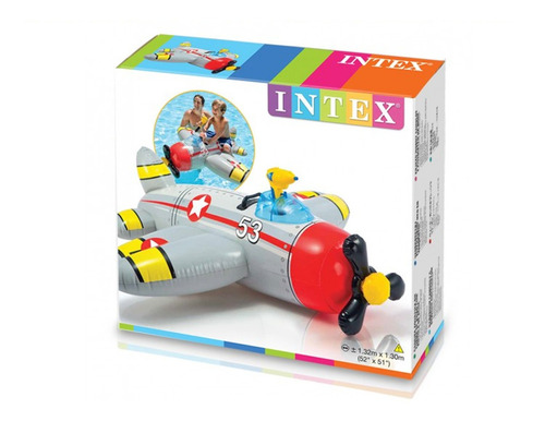Avion Inflable Para Piscina Con Pistola De Agua Intex 57537