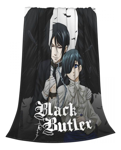 Manta 100x125cm Black Butler Anime Japonés Kuroshitsuji F