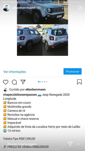 Jeep Renegade 2020 1.8 Longitude Flex Aut. 5p