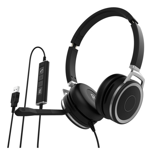 Headset Biauricular Whs 80 Usb Cancelador De Ruido Intelbras