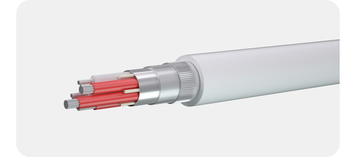 Cable Usb A Tipo C Huawei / Honor 6a Puntas Naranjas 100w Blanco