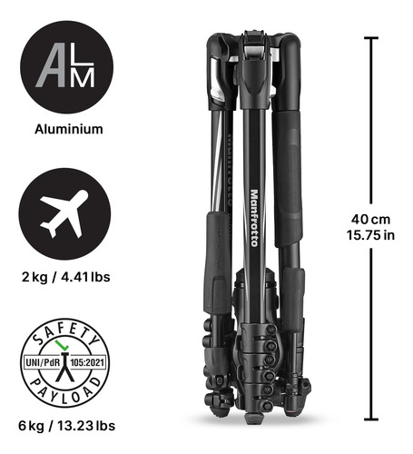 Trípode Manfrotto Befree 3-way Live Advanced De 4 Secciones