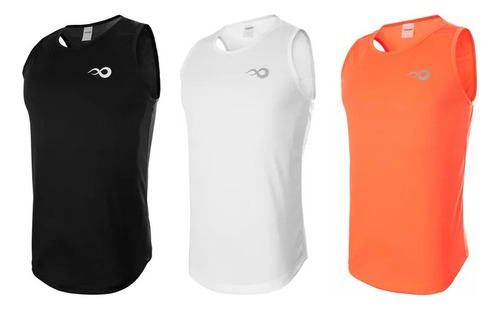 Musculosa Hombre Deportiva Running Entrenar Pack X3 Unidades