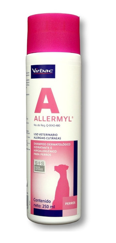 Shampoo Hidratante Allermyl Alergias Cutaneas De Perro 250ml