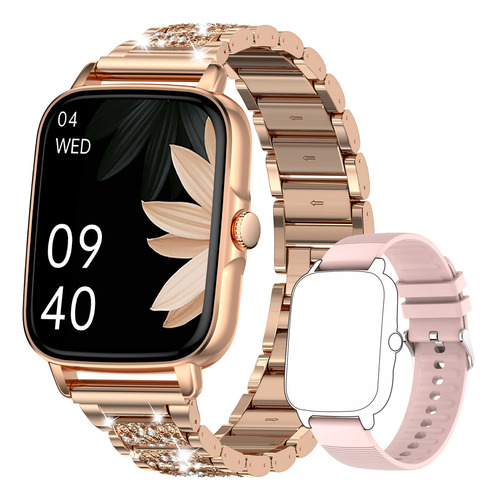 Reloj Inteligente Para Mujer Esfera Bluetooth Altavoz Sueño