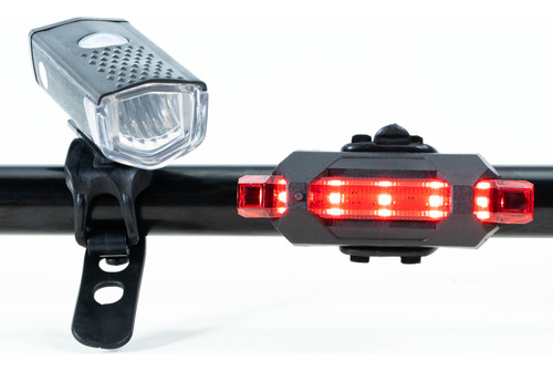 Kit Lanterna E Farol Bicicleta Luz Ultra Led A Prova D'água