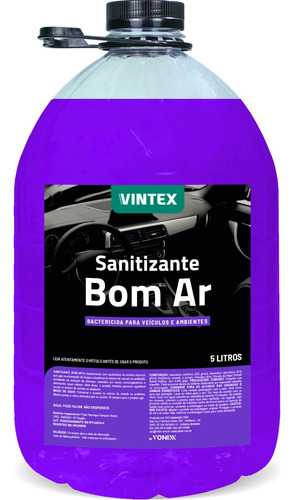 Aromatizante Sanitizante Bom Ar Automotivo 5l Vintex Vonixx