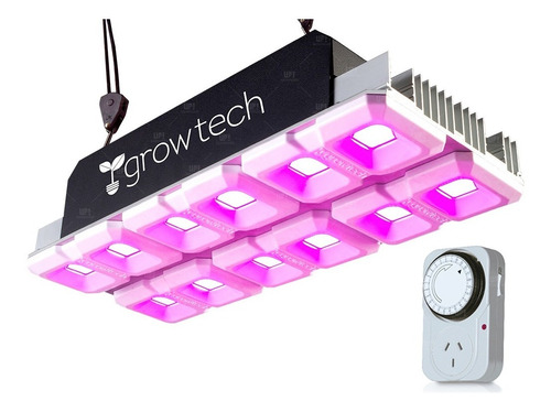 Growtech 600w Panel Led Cultivo Indoor Full Spectrum Timer