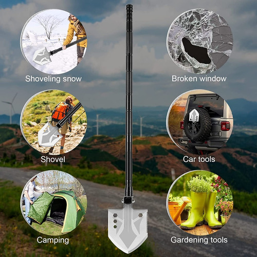 Pala Plegable Herramienta Camping Senderismo Supervivencia