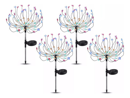 Nuevo Luz Solar Led For Jardín Con Forma De Estrella, 4