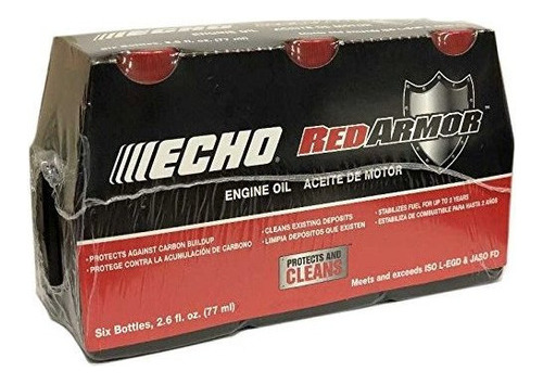 Echo Oem 26 Oz Red Armor 2cycle Engine Oil 6pack 6550001