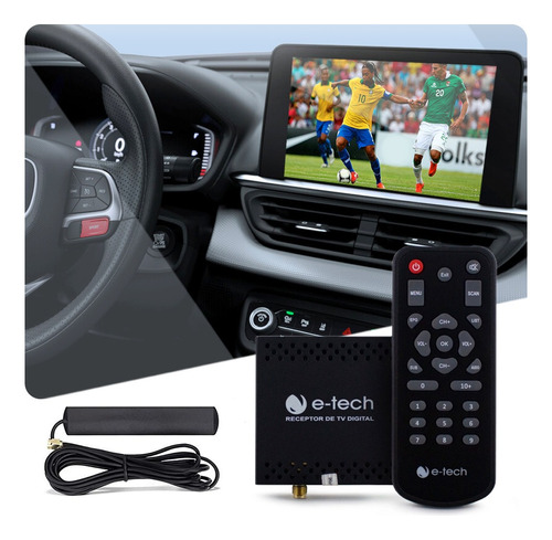 Conversor Tv Digital Hb20 2021 Automotivo Antena Controle