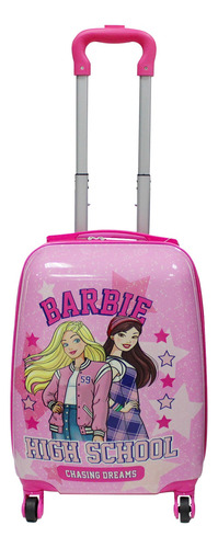 Maleta Infantil 4 Ruedas Barbie Ba1274-s