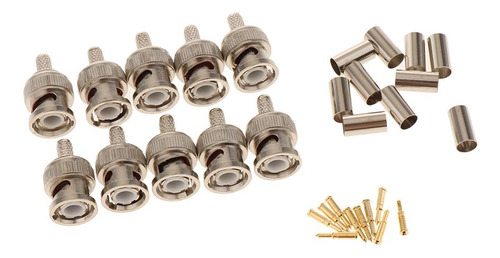 Adaptador Macho De Conectores De De Enchufe Bnc 4 Piezas