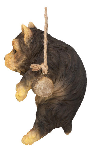 Escultura Colgante Perro Yorkie Puppy En Perchero