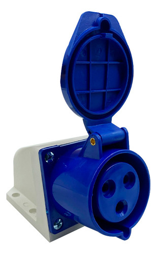Tomada Industrial 2p+t Azul 220vca - 32a Metaltex