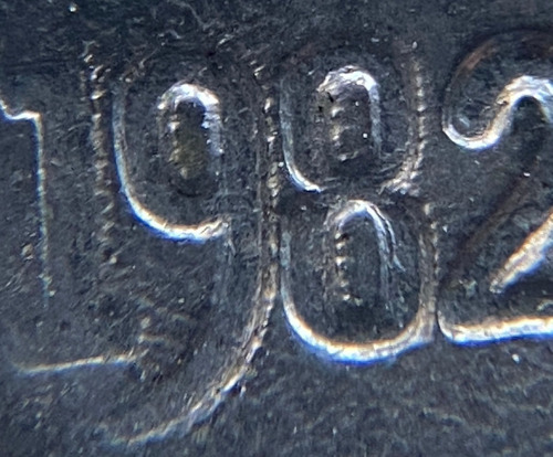 Mex14201 México 20 Centavos 1982 Unc Error Troquel Piv Ayff (Usado)