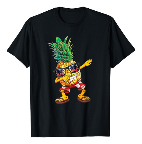 Dabbing Pineapple   Camiseta De Gafas De Sol Aloha Beaches H
