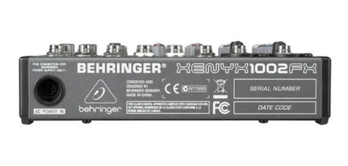 Imagem 3 de 3 de Mesa De Som Analógica Mixer 10 Canais Behringer Xenyx 1002fx