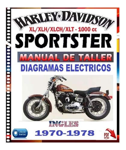 Harley Davidson Sportster 1970-1978 Manual Taller Servicio.