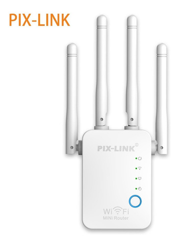 Repetidor Wifi Pix-link Wr16 De 300mbps Con 4 Antenas 