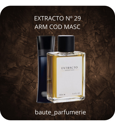 Perfume Ar-cod Masc Extracto Importado N29